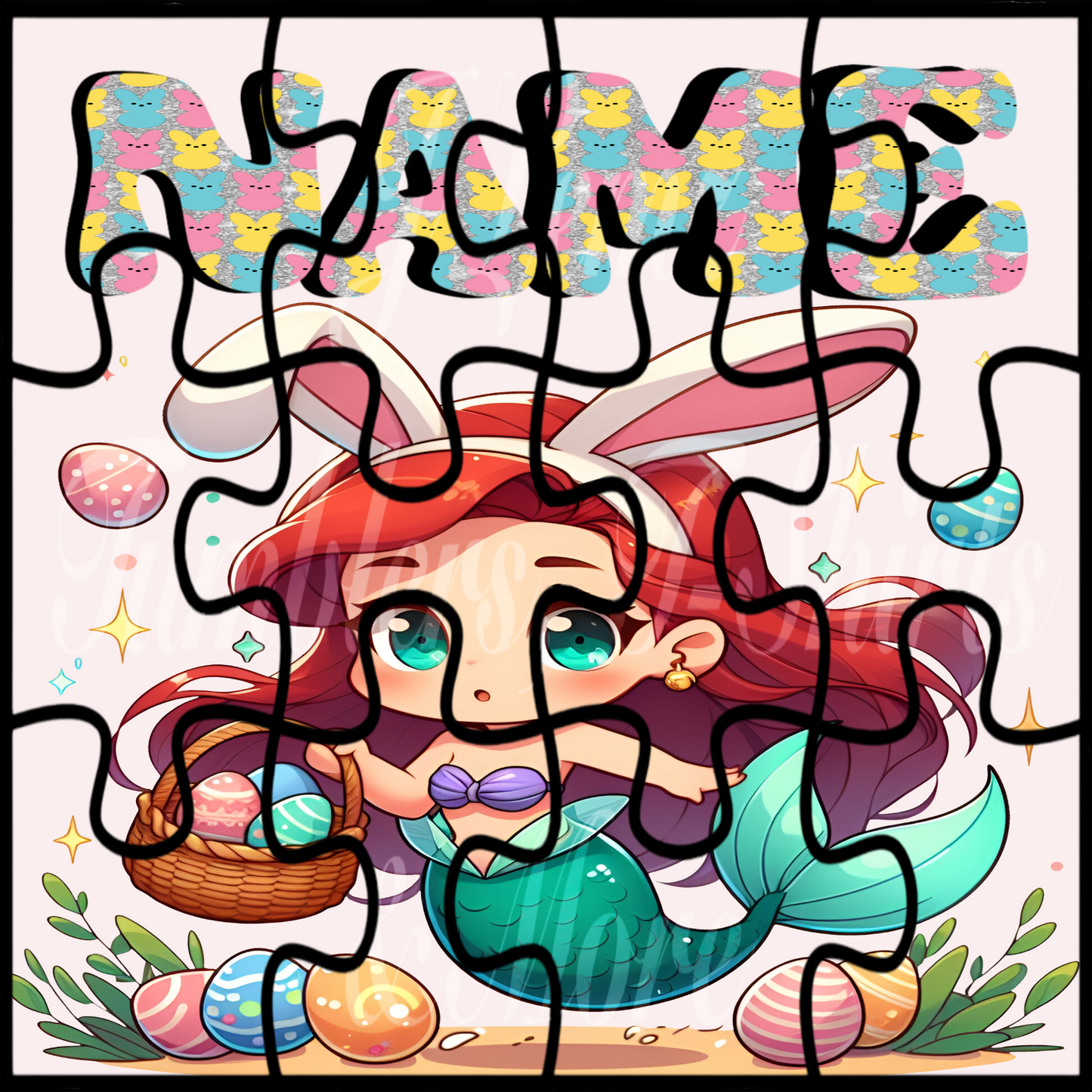 Easter puzzles with names