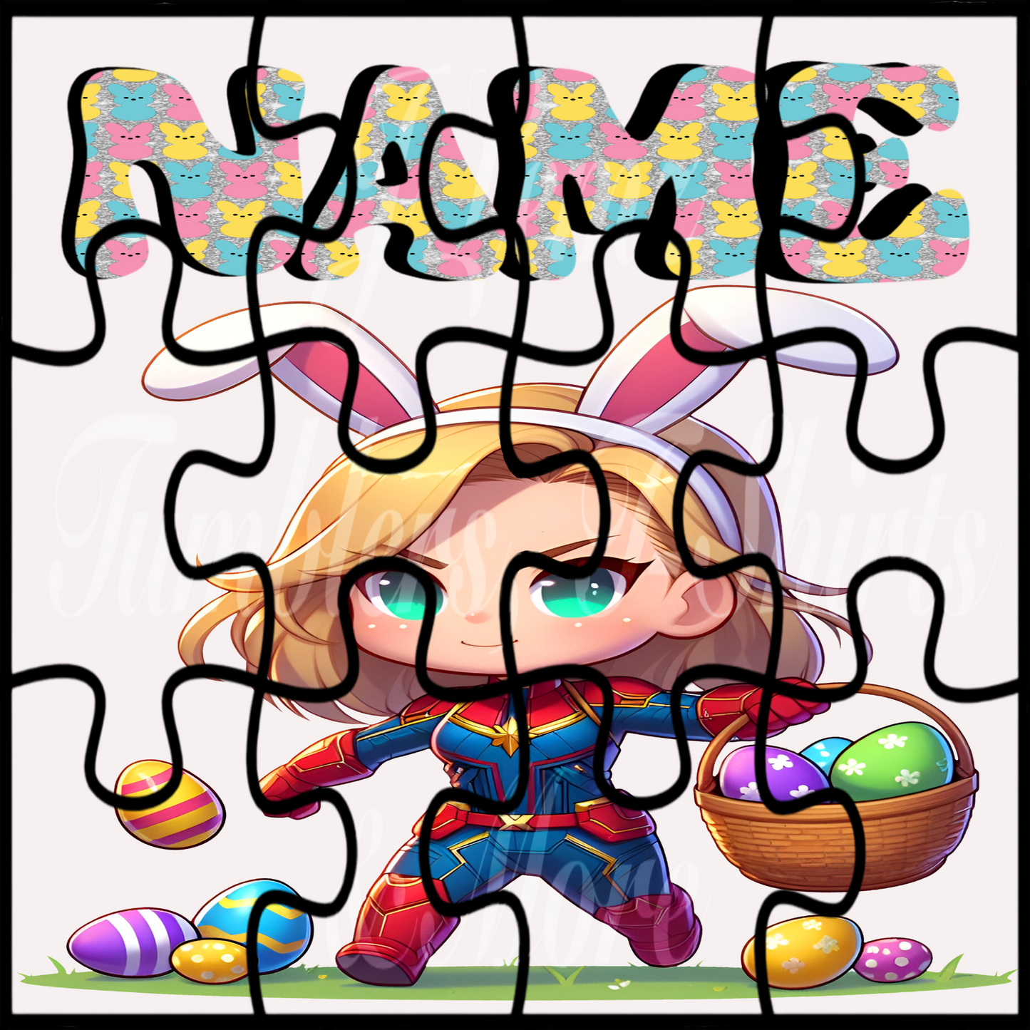 Easter puzzles with names