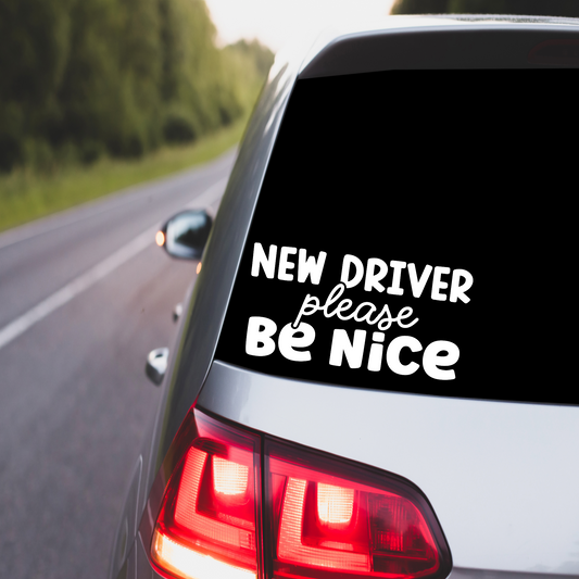 NEW DRIVER PLEASE BE NICE